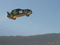 Ken Block jumps his rally car 171 feet.