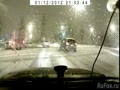 Гоночный троллейбус не вписался на перекрестке